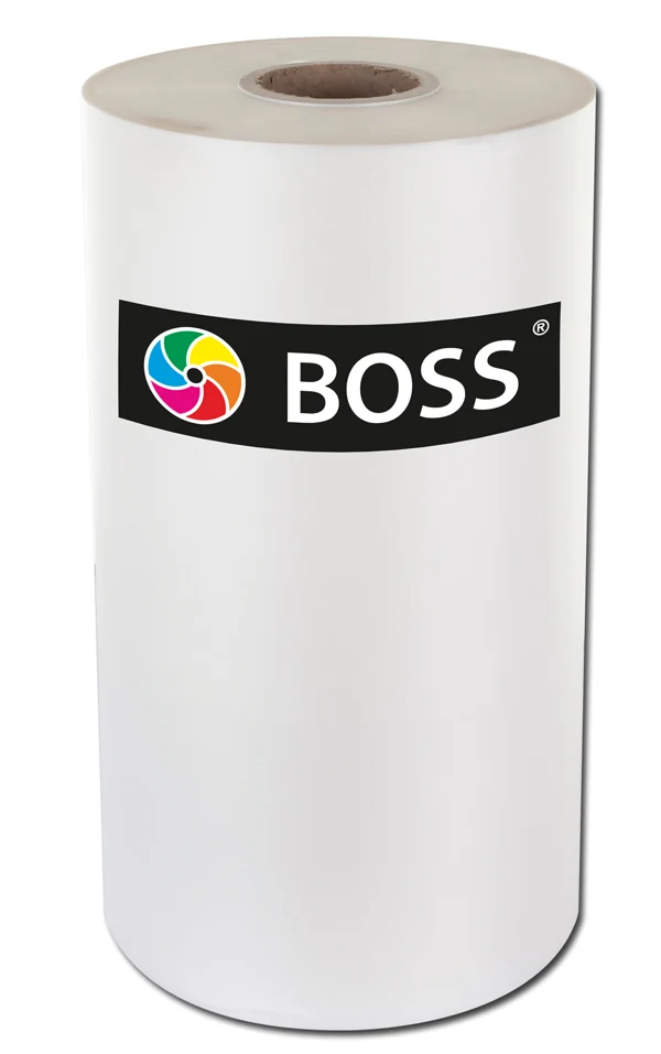 BOSS Anti-Scratch OPP Laminating Film, 30 Micron-77mm Core-Length 500m-Width 445mm, Matt, code: FMAS1L3-500